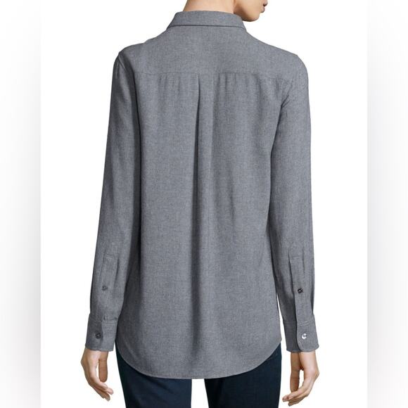 Theory Simara Knit Button-Front Blouse Size Small - Picture 5 of 11